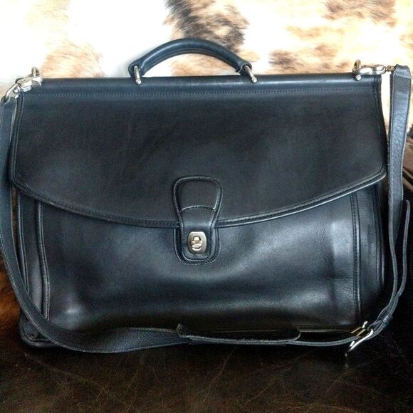 Vintage Coach Beekman Black Satchel/Briefcase -Rare Find - Picture 16 of 16